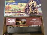 Ho Scale Athearn C&ei 5343 Double Door 50' Box Car Kit. Fixed Price $18.99.