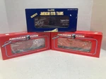 American Flyer Tca 3-CAR Boxcar Set 1992 Rpc Purina #6-48477, 1993 Gn #6-48482. Fixed Price $59.95.