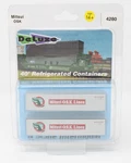 Scale Deluxe Innovations 4280 40' Refrigerated Containers Mitsui Osk. Fixed Price $16.89.