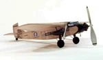 Dumas 17-1/2" Wingspan Ford Tri-motor Rubber Pwd Aircraft Laser Cut Kit' DUM210. Fixed Price $22.26.