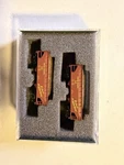 Z Scale Union Pacific Offset-side Hopper (2) Uncle Will Full Throttle. Fixed Price $80.00.