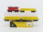Gauge 3-RAIL K-line K-5629A Nhv Hew Hope Valley Gondola & Caboose 4-CAR Pack. Fixed Price $104.95.