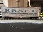 Ho Scale Athearn #5205 Assembled Kraft 40' Wood Side Reefer Wrx 11173,. Fixed Price $8.00.