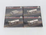 Lot Of 4 Italeri Kits 8706 & 8707 Undecorated Tank Car Hopper - Sealed. Fixed Price $59.95.