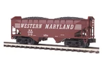 Mth Premier Western Maryland Bay Offset Coal Hopper Car 20-90114F! Scale. Fixed Price $59.99.