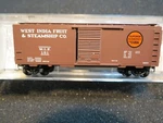 Micro-trains 20630 40' Slide Door Boxcar, West India Fruit Nib. Fixed Price $12.99.