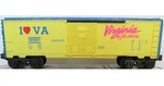 Lionel Love Virginia Boxcar 6-19901! Gauge Train (50 State Series). Fixed Price $35.00.