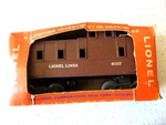 Vintage Lionel Electric Trains Post War No. 6017-1 Caboose With Original Box. Fixed Price $25.00.