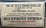 Branchline Trains Blueprint Ho Kit 1707 50 Plug Door Boxcar Nickel Plate. Fixed Price $14.99.
