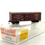 Micro-trains NN3 Scale 15104 Florence Cripple Creek 30FT Single Door Wood Boxcar. Fixed Price $23.99.
