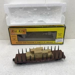 Mth/railking 30-76652 Bulkhead Flatcar W/lumber Load Nyc. Fixed Price $39.99.