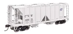 Walthers Scale Acf 1958 Cu Ft Covered Hopper Chicago North Western Cnw. Fixed Price $31.92.
