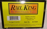Mth Railking Norfolk & Western 4-BAY Hopper Car W/ Coal Load Gauge 30-75321. Fixed Price $35.99.