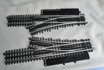 Atlas 3-RAIL #6070 & #6071 O-54 Left Right Switches Solid Steel Black Ties. Fixed Price $85.00.