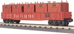 Mth Railking 30-7236 Burlington Gondola Car W/lcl Containers O-gauge Nib. Fixed Price $55.00.