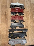 Lot Of Gauge Marx Cars Penn 347100 Lv 21913 Hopper Tender Nyc Caboose 18326. Fixed Price $35.00.