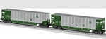 Lionel 6-27851 Bnsf Bathtub Gondola Set Of W/ Rotary Coupler Nib. Fixed Price $105.00.
