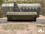 Scale Athearn Bluebox Up Acf 4-BAY Covered Hopper Wp 11816 (weathered, Mwkd). Fixed Price $30.00.