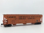 Walthers Farmers Cooperative Evans 4780 3-BAY Covered Hopper Uslx #26724. Fixed Price $22.00.