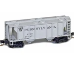 Micro Trains Z Scale New Bay Covered Hopper Pennsylvania 257971 53100321. Fixed Price $31.22.