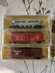 Minitrix -set Of 3 Vintage Cattle Car, Gondola, Box. Fixed Price $45.00.