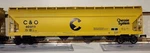 Weaver 2 Rail Chessie System 4 Bay Centerflow Covered Hopper B&o #603711. Fixed Price $39.99.