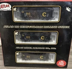 Atlas Scale #1105 Offset Side Hopper W/flat End 3/PACK Chessie System Nib. Fixed Price $75.99.