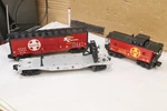 Lionel Railcar Flatcar And Caboose Santa Fe 11530 9999472 94283. Fixed Price $68.99.