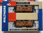 Ho Walthers Platinum 932-27662 2-PACK Milwaukee Rd. Rib Side Bay Window Caboose. Fixed Price $88.00.