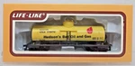 Ho Scale Life-like Single Dome Tank Car Hudson's Bay Oil, Yellow #77970 8522. Fixed Price $14.99.