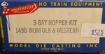 Roundhouse 3-BAY Hopper Kit Norfolk & Western 38876 1490 SWC2. Fixed Price $12.50.