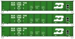 Accurail H0 37764 41' Steel Gondola 3-CAR Set Burlington Northern Blt 9/47. Fixed Price $59.99.