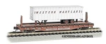 Scale 52.6' Western Maryland Flat Car W/35' Piggyback Trailer New 16756. Fixed Price $29.27.