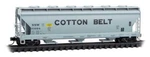 Micro Trains Scale 3-BAY Covered Hopper Cotton Belt Ssw #73994 09300210. Fixed Price $30.39.