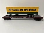 Mth 20-98118 Flat Car W/40 Trailer Chicago & North Western #44238 Scale. Fixed Price $50.00.