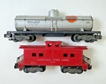 Ac Gilbert American Flyer Gauge #925 Gulf Tank Car & #806 Caboose 1950S. Fixed Price $19.97.