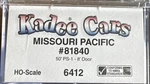 Kadee Cars Ho Scale #6412 50 PS-1 Door Missouri Pacific #81840 Nib. Fixed Price $29.99.
