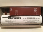 Ho Bowser 55306 Pennsylvania X-31A 40 Inset Round Roof Boxcar Kit Prr #497292. Fixed Price $10.00.