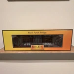 Mth Rail King Steel Arch Bridge 40-1031 Gauge New Box. Fixed Price $149.99.