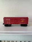 Lionel Postwar Gauge 6014-100 Red Airex Boxcar #6014. Fixed Price $40.00.