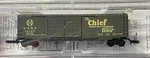 Micro-trains Line Z Gauge #10197 Atsf The Chief 40' Boxcar New. Fixed Price $25.99.