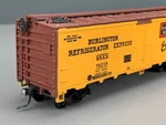 Athearn 40 Reefer Burlington Refrig Express #74219 W/kd Rtr HO4412. Fixed Price $17.71.