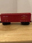 Lionel Postwar O-gauge Red Airex Spinning Tackle Boxcar 6014-100. Fixed Price $19.99.