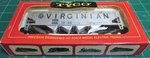 Tyco Mantua 344C:250 Scale 70 Ton Quad Hopper "virginian" Red Box Edition. Fixed Price $16.99.