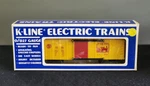 1986 K-line 0/027 #5116 Tca Toy Train Museum Yellow & Red Boxcar W/box. Fixed Price $15.00.