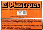 Plastruct 91107 SSS-110 White Styrene Sheet X 12" .100" Pkg (2). Fixed Price $12.60.