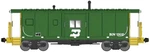 Scale-bluford Shops 44260 Burlington Northern Bay Window Caboose BN12610 N9374. Fixed Price $39.99.