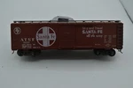 Ahm Rivarossi 7303B Santa Fe Boxcar With Scale. Fixed Price $25.00.