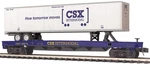 Mth 20-95703 Csx Flatcar & 48' Trailer O Ga RD#603770. Fixed Price $89.99.