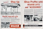 1954 Ad Weaver Mfg Co Springfield Il Twin Post Auto Lifts & Accessories 2 Pages. Fixed Price $19.95.